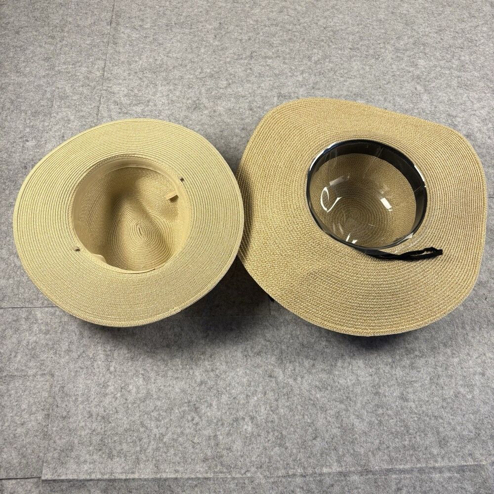 Fashion Paper Straw Summer Sun Hat - Unisex Men & Women - Furtalk - Lot of 2 - Picture 3 of 9